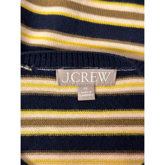 J Crew Carolyn Sweater Tee XL Womens Merino Wool Striped - Picture 7 of 9